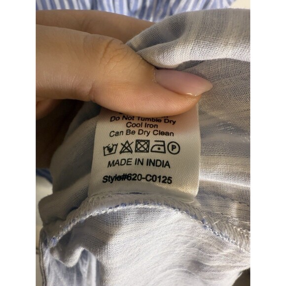 Caroline Constas Pinstripe Button Down Dress Size Small - Picture 5 of 5